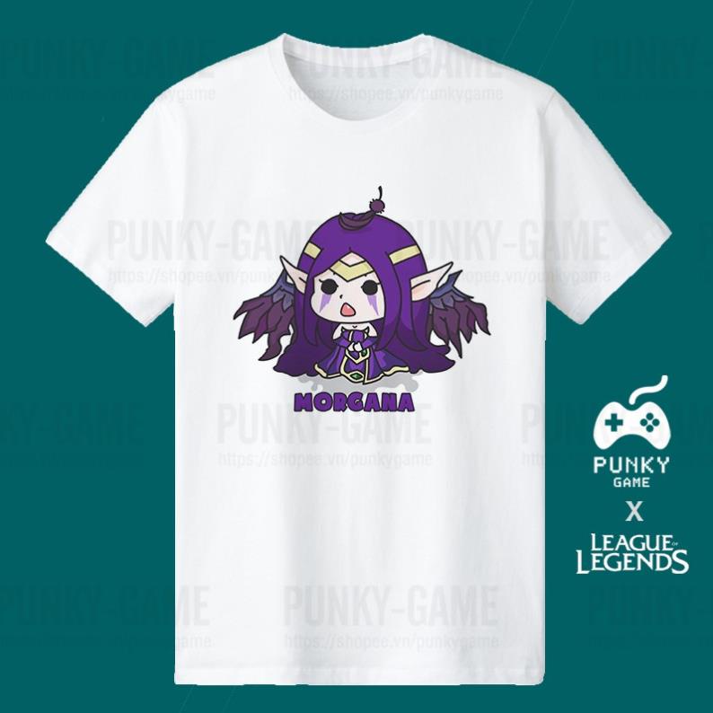 (SALE SỐC) Áo Liên Minh Huyền Thoại (LOL) MORGANA Chibi ngắn tay