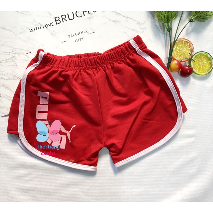 Quần sọt thun bé trai gái size từ 20-32kg thun cotton 4 chiều dày vừa mềm mát - QT10
