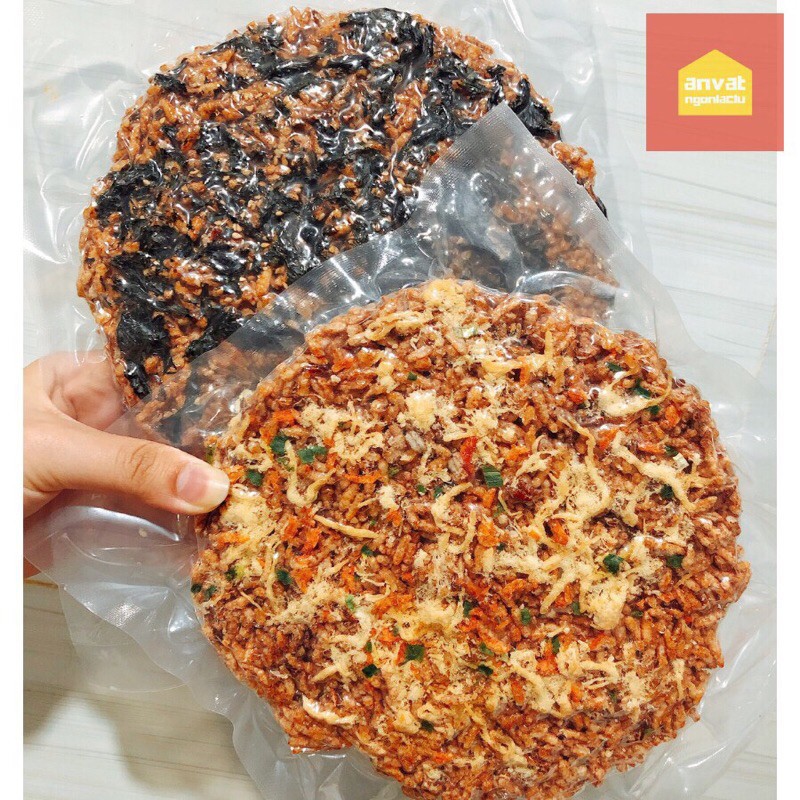 Cơm cháy gạo lứt chà bông rong biển loại đặc biệt siêu ngon eatclean ăn kiêng giảm cân gói 100g