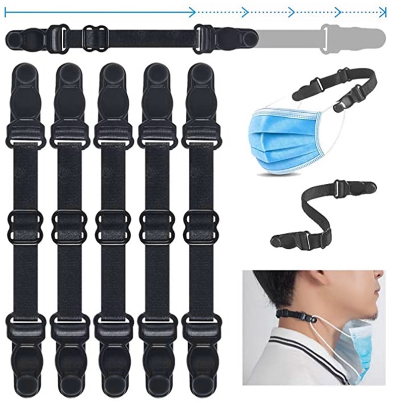 [Hàng mới về] 5 Dây đeo có móc gắn khẩu trang mở rộng bảo vệ chống siết giảm đau tai có thể điều chỉnh