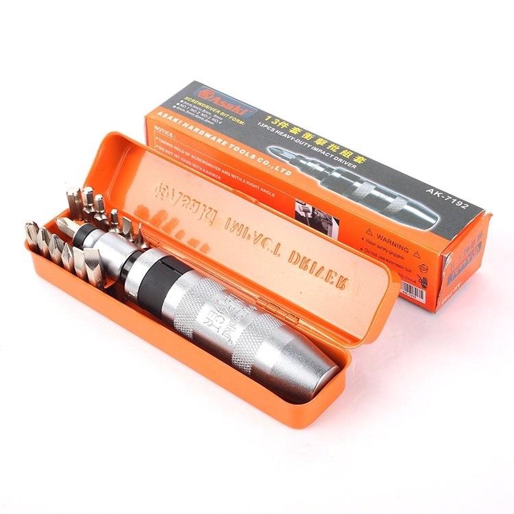 Bộ vít đóng 13 mũi Asaki AK-7192 C2 (Cam)