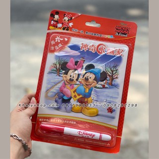 (KHALYSHOP) Tập tô màu nước thần kỳ hình chuột Mickey Minnie siêu hot cho trẻ em các bé - 18NMICZYBJHH
