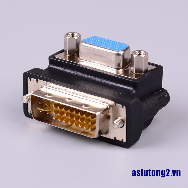 Đầu Chuyển Đổi Dvi-I 24 + 5 Pin Sang Vga 15 Pin Đầu Cái 90 Độ | BigBuy360 - bigbuy360.vn