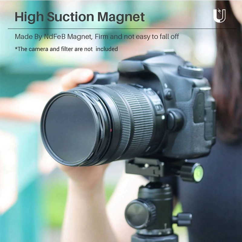 UURig R-72L 72mm Magnetic Lens Filter Adapter Ring for Canon Nikon Sony DSLR Camera Universal Filter Mouting Ring