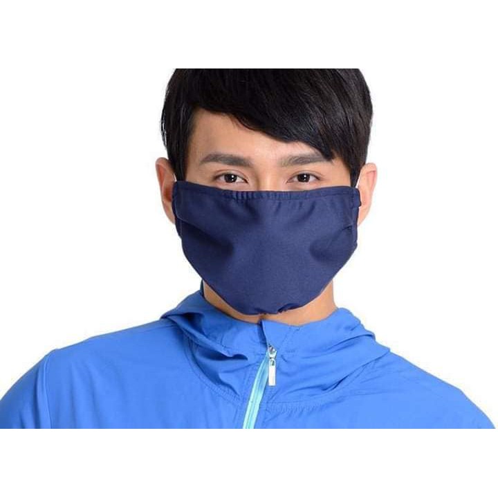 Khẩu trang chống nắng 2 lớp vải thun lạnh UV Nhật Bản - khau trang Nhat Ban 2 lop