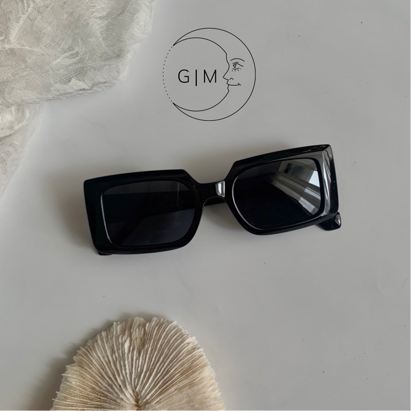 Kính mát kính râm nam nữ THE GAMO phong cách vintage retro unisex gọng hình nhữ nhật