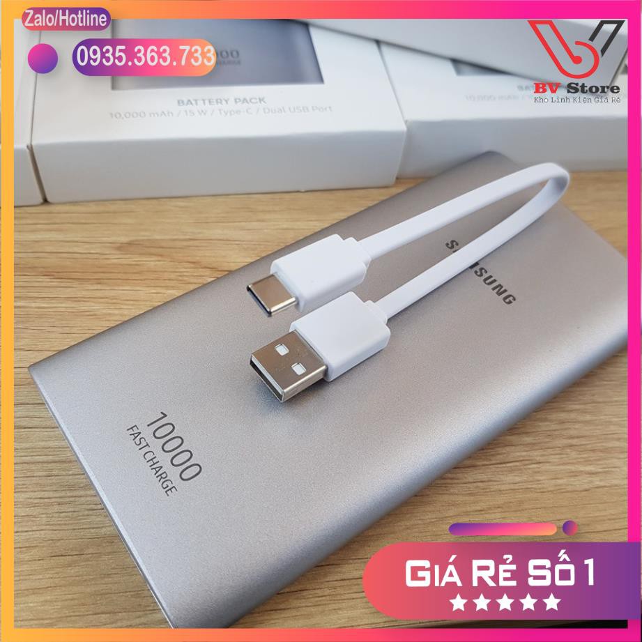 Pin sạc dự phòng 10000mAh💖 FREE SHIP 💖Samsung 10000mAh chuẩn Type C EP-P1100 sạc siêu nhanh 15W