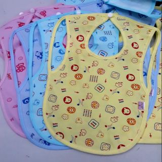 Yếm ăn dặm chống thấm 2 lớp cho bé