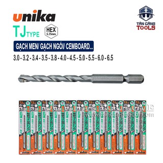 Mũi Khoan Gạch Men Unika TJ Chuôi Dài Lục Giác ( Nhiều Kích Thước )