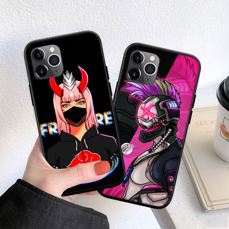 Ốp Điện Thoại Silicon Dẻo In Hình Game Free Fire FO27 Cho iPhone 5 5S 6 6S 7 8 11 Pro Max Plus SE XR