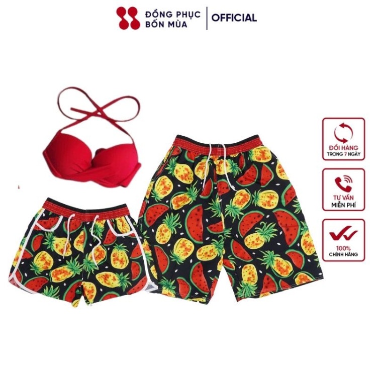 Quần đi biển thương hiệu Đồng Phục Bốn Mùa cao cấp nhiều hoạ tiết đẹp sẵn hàng kèm video