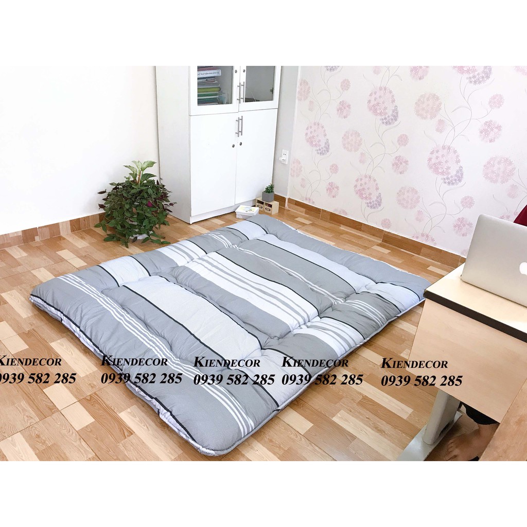 Topper Nệm Bông xuất Nhật cao cấp size 1m x 2m, 1m4 x 2m, 1m6 x 2m