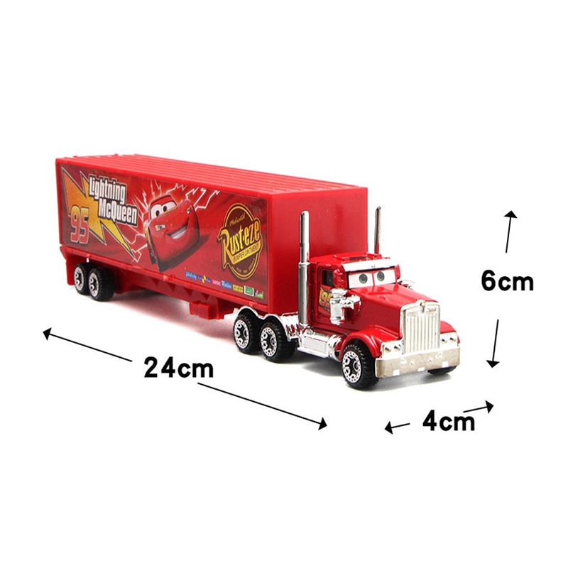 7Pcs Disney Pixar Digital Vehicle Jackson Cruz Cruz Matt Truck 1:55 Metal Car Toy Kid Boy Christmas Christmas Gift