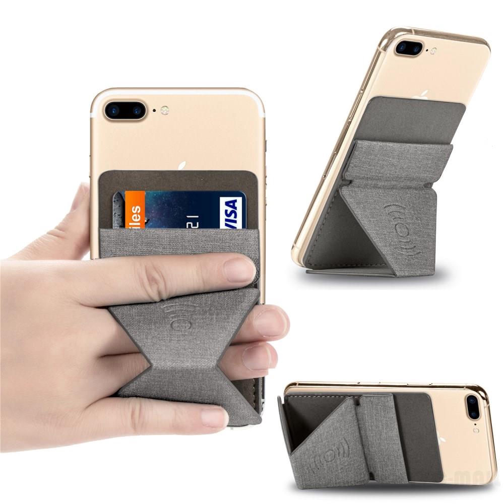Ngăn đựng thẻ tự dính kèm chân đế có thể gập lại tiện dụng cho điện thoại | BigBuy360 - bigbuy360.vn