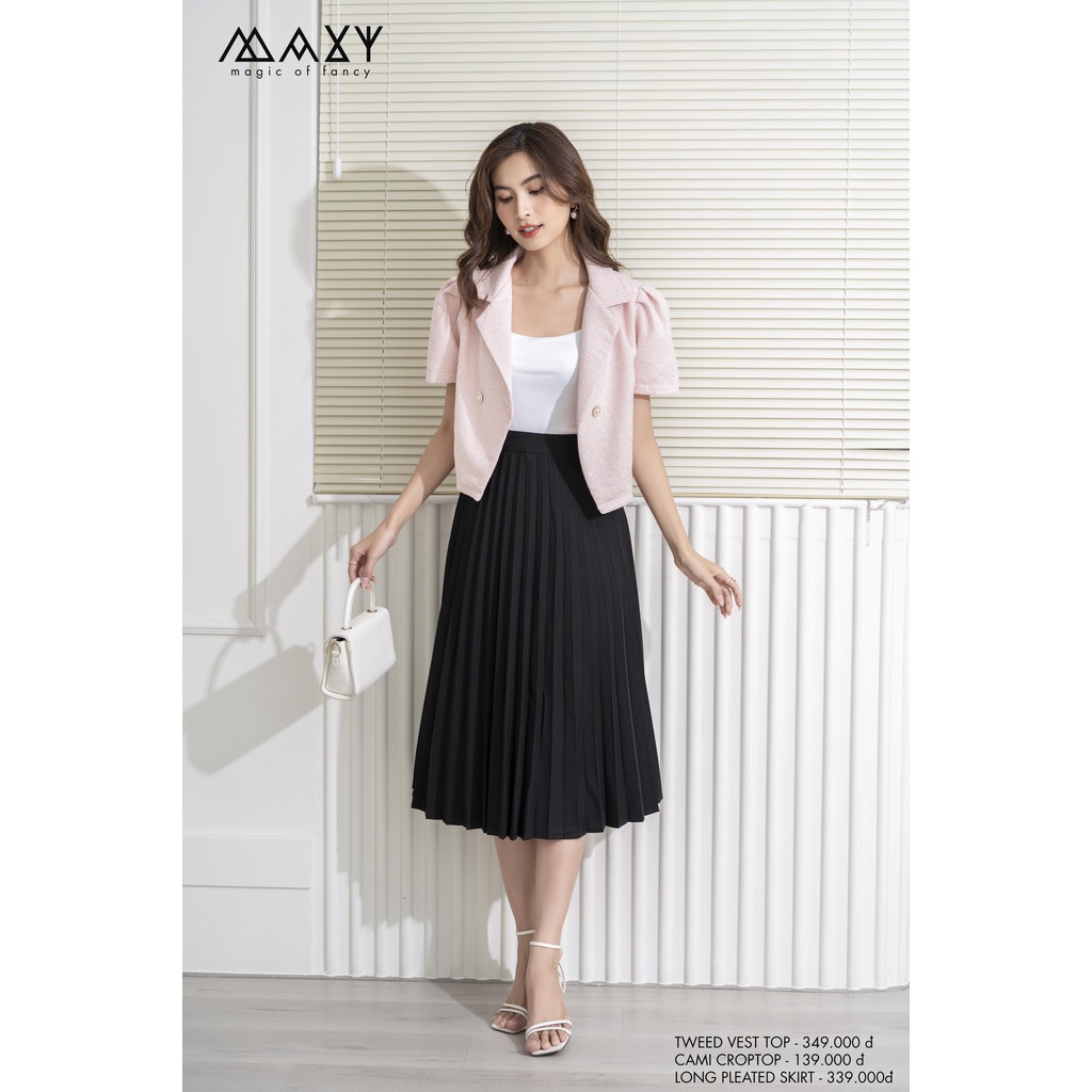 Áo vest ngắn tay phồng tweed vest top Maxy Workshop | BigBuy360 - bigbuy360.vn