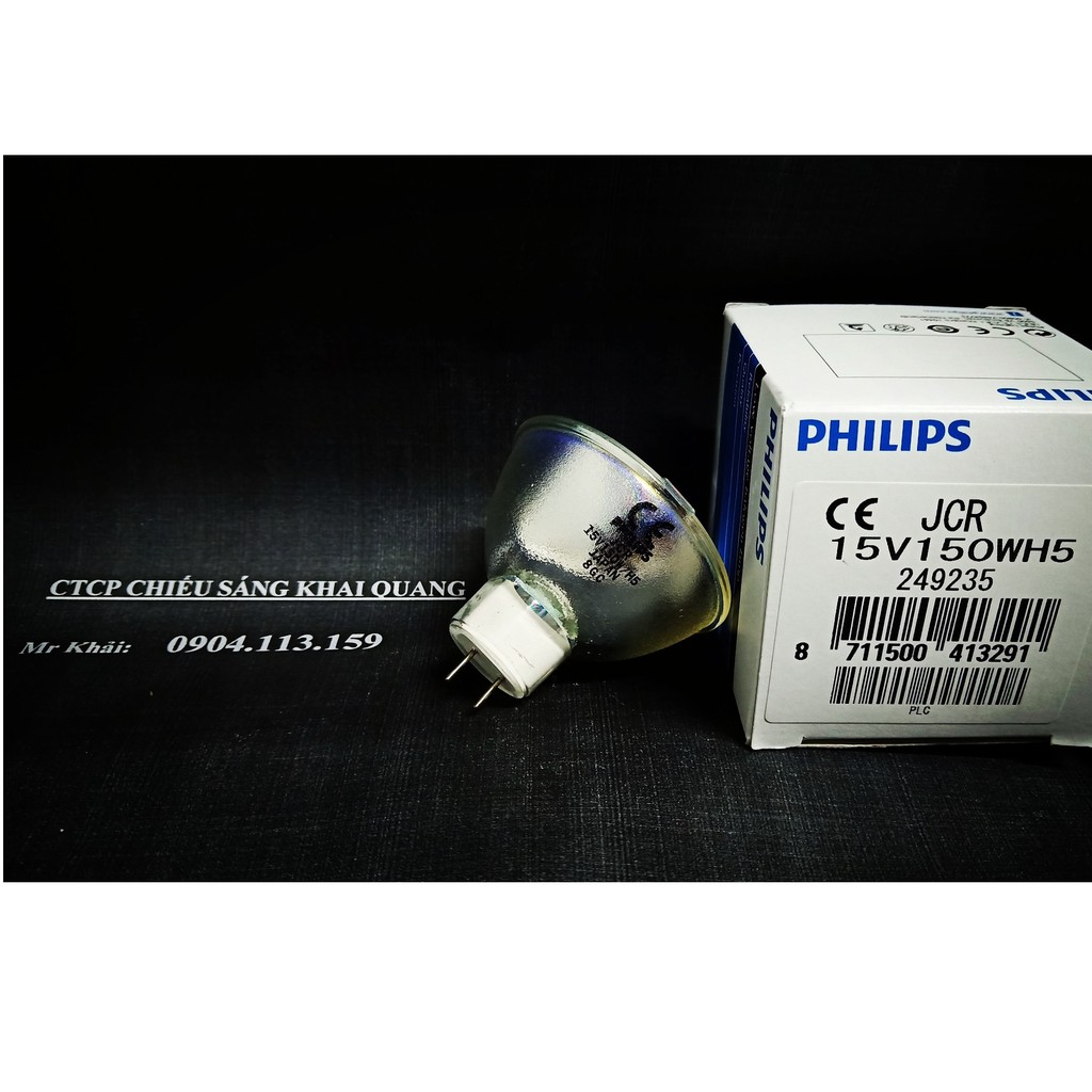 (SALE) Bóng halogen chén Philips JCR 15V 150W / H5 Japan Đèn sạc