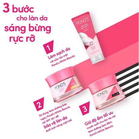Kem dưỡng da trắng mịn không tì vết Pond's White Beauty ban đêm 50g