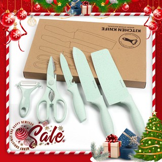 (Blackfriday) Bộ dao kéo DrownCook nhập khẩu đầy đủ 5 sản phẩm - 3 màu đá cao cấp