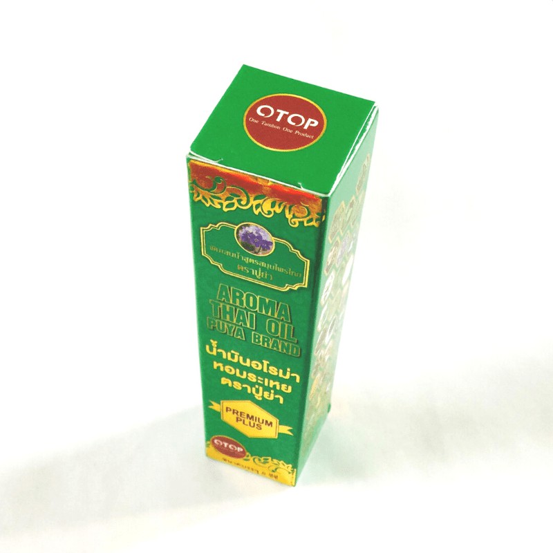 «8cc» 🎈 Lốc 12 Chai Dầu Gió Lăn 29 Vị Thảo Dược OTOP - Aroma Thai Oil Puya Brand Thái Lan ❃