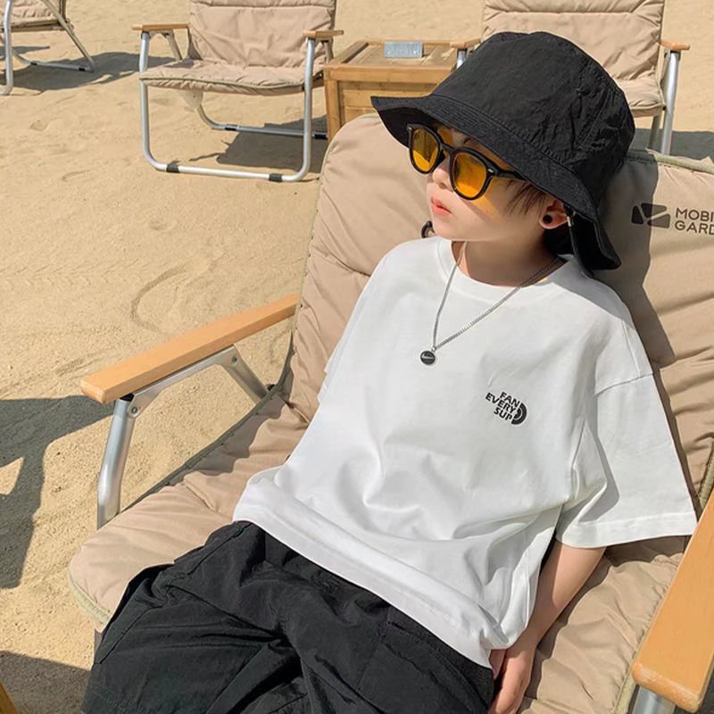 Áo thun BXPB cotton tay ngắn in họa tiết thời trang mùa hè cho bé từ 3-15 tuổi