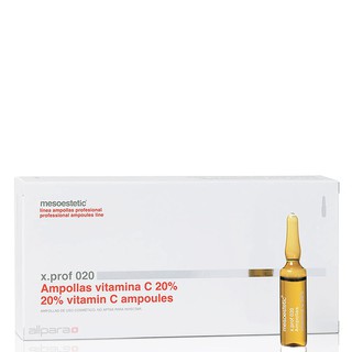Tinh chất xoá thâm nám, chống lão hoá Mesoestetic Ampoules of Vitamin C 20% 20 ống