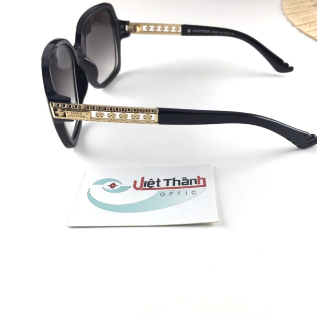 Kính chống Uv400 vuông điểm vàng