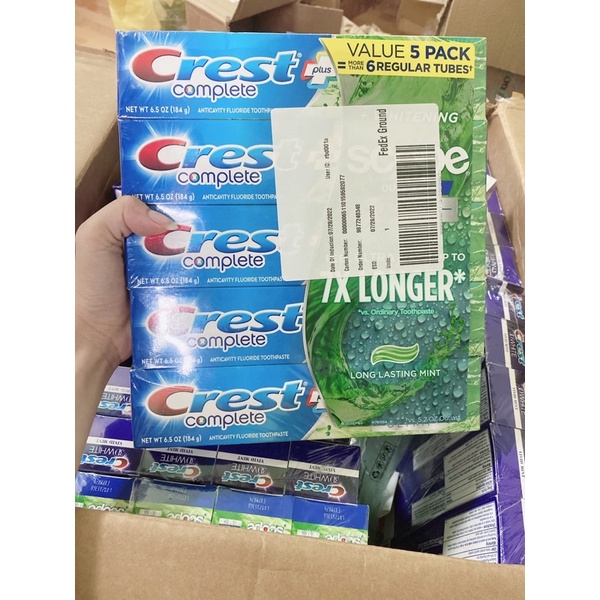 Kem đánh răng Crest 3D White Vivid Mint Ultra