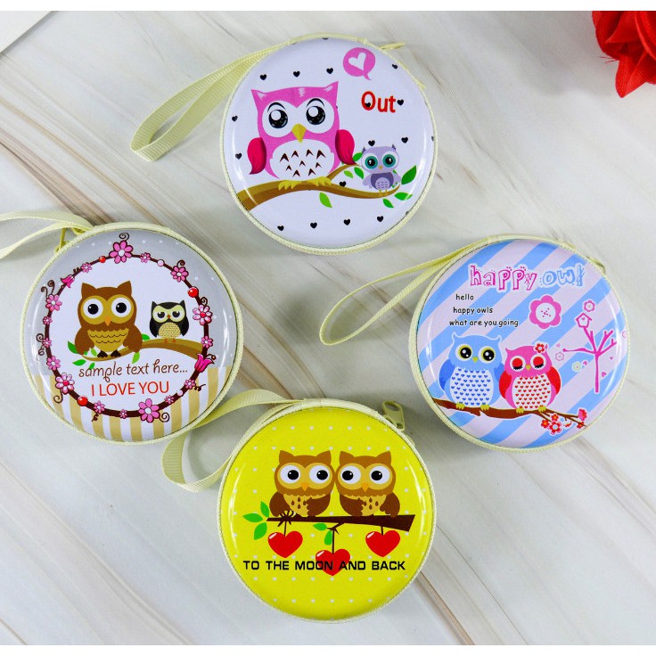 Túi Vi Mini Tròn Cú Mèo