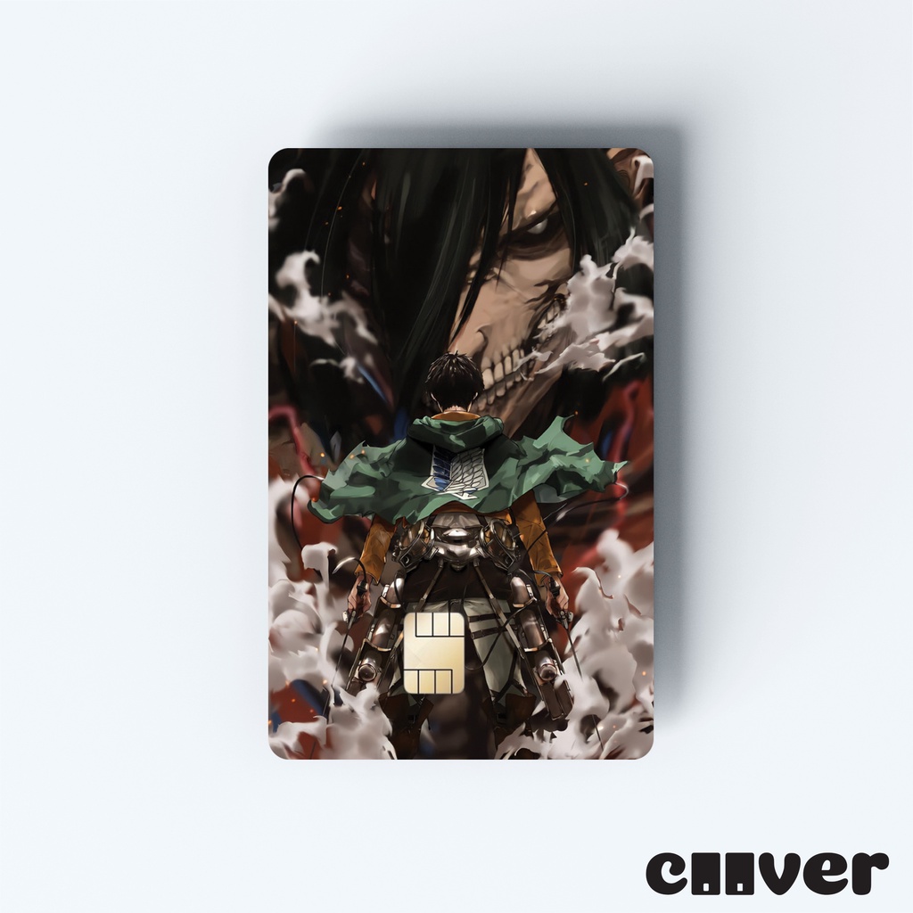 ATTACK ON TITAN2 - Miếng dán thẻ FREESHIP – Miếng dán thẻ ngân hàng/thẻ ATM, thẻ chung cư, thẻ thang máy, thẻ gửi xe,...