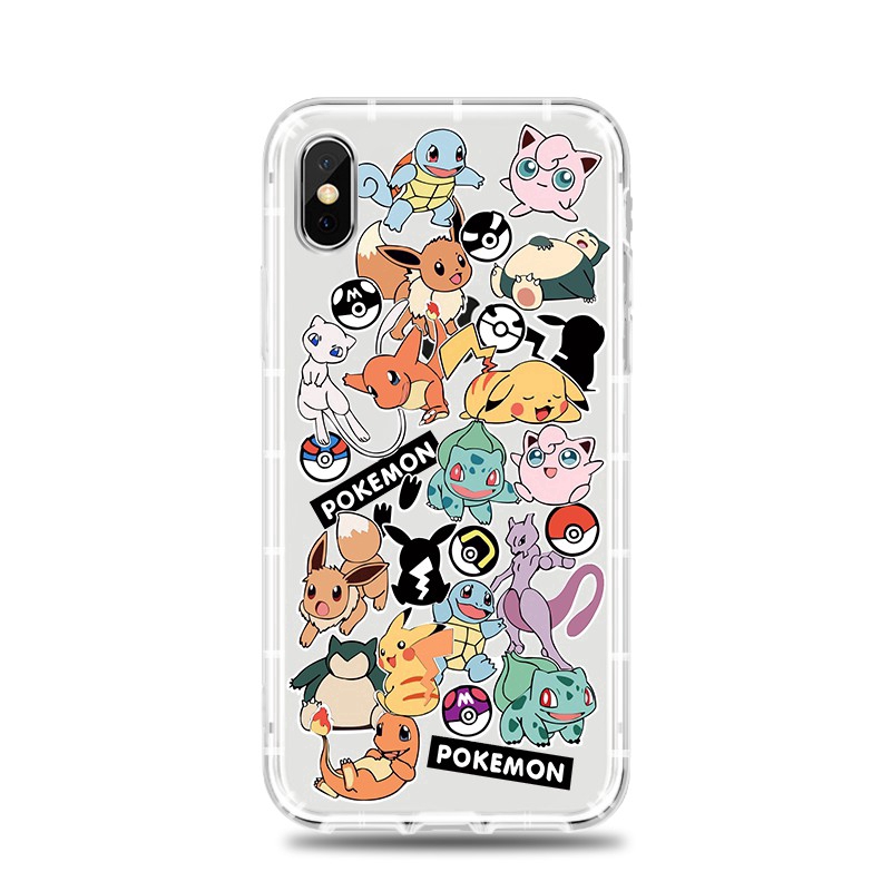 Ốp Điện Thoại Dẻo Hình Pokemon Cho iPhone 14 13 12 11Promax 14Plus mini X XS XR XSMAX 6 6s 6plus / 6splus 7 8 SE2020 7plus / 8Plus