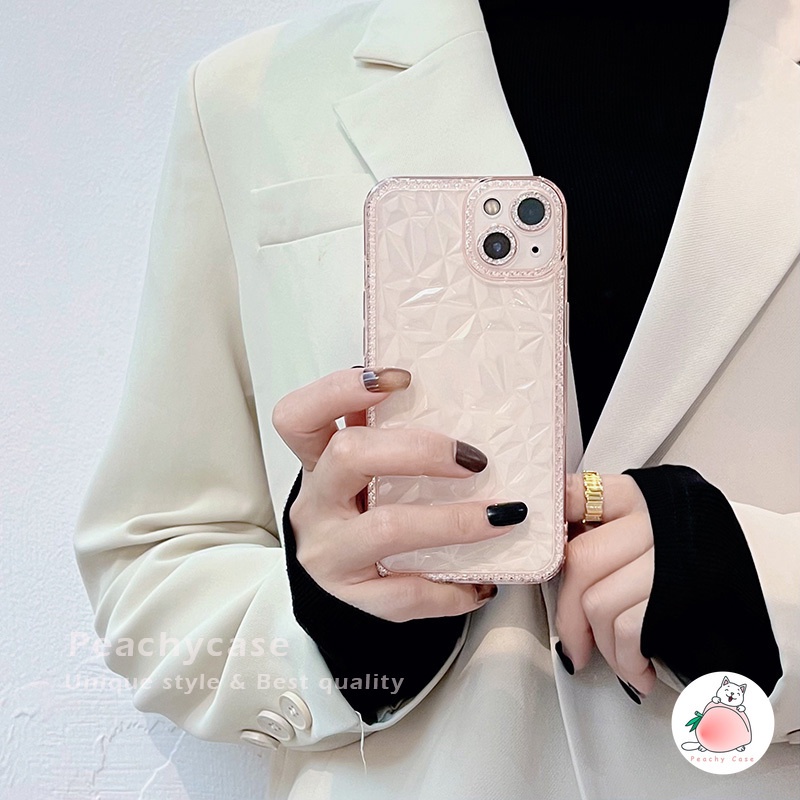 Ốp Điện Thoại TPU Mềm Trong Suốt Họa Tiết Kim Cương Sang Trọng Cho iPhone 13 12 Pro Max 11 Xr Xs Max X 7 8 6 Plus X 6G