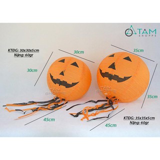 Đèn lồng Halloween Bí ngô có râu 08 TAN