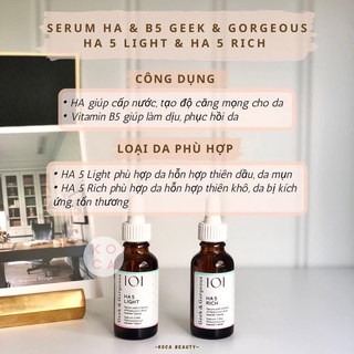 Bộ sản phẩm chăm sóc da Geek & Gorgeous – Sữa rửa mặt, toner, serum dưỡng da chuyên sâu