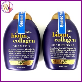 Dầu Gội  BIOTIN COLLAGEN OGX Giảm Rụng Kích Thích Mọc Tóc Sạch Gàu 385ML USA