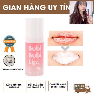 Gel tẩy da chết môi sủi bọt Unpa Bubi Bubi Lip Unpa