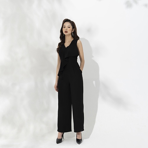 Jumpsuit nữ thiết kế dáng xuông JS2002 CREME
