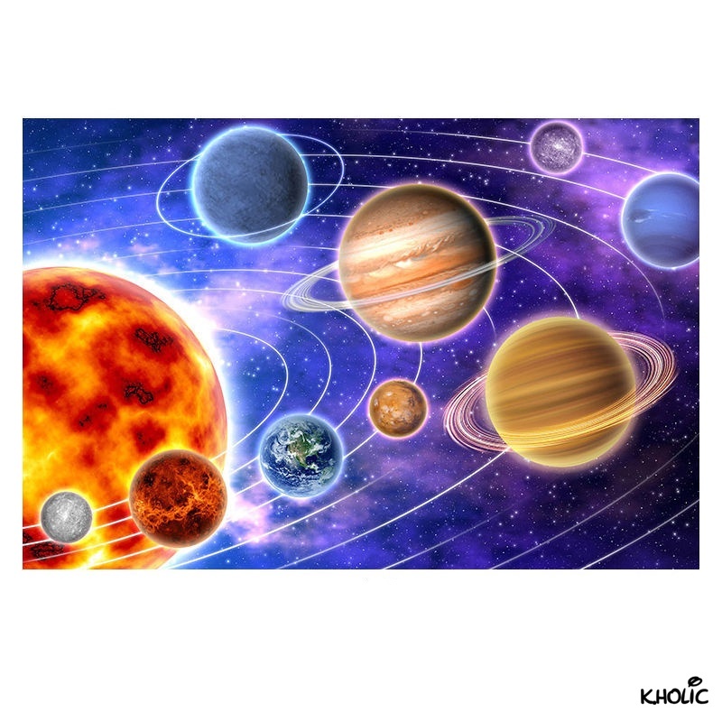 Vũ trụ, trò chơi ghép hình bằng gỗ, trò chơi ghép hình 300/520/1000 miếng, đồ chơi khoa học, hệ mặt trời