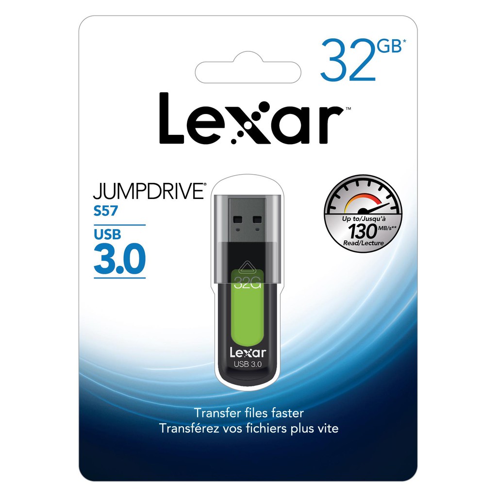 USB Lexar 32GB,64GB,128GB JumpDrive S57 - USB 3.0 - Hàng Chính Hãng