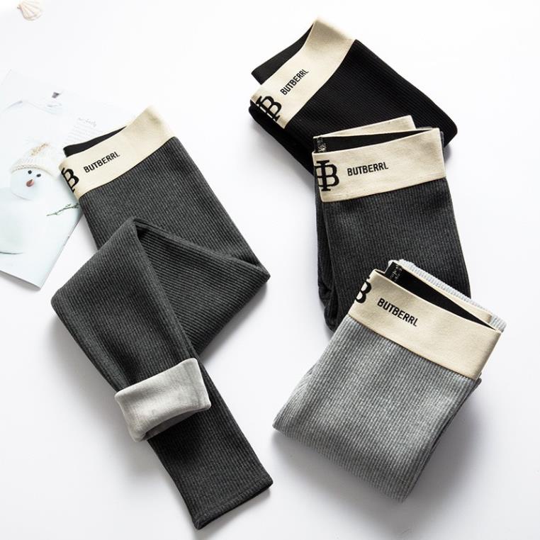 Quần Legging Nữ Cạp Chữ B Lót Lông Mịn Ấm