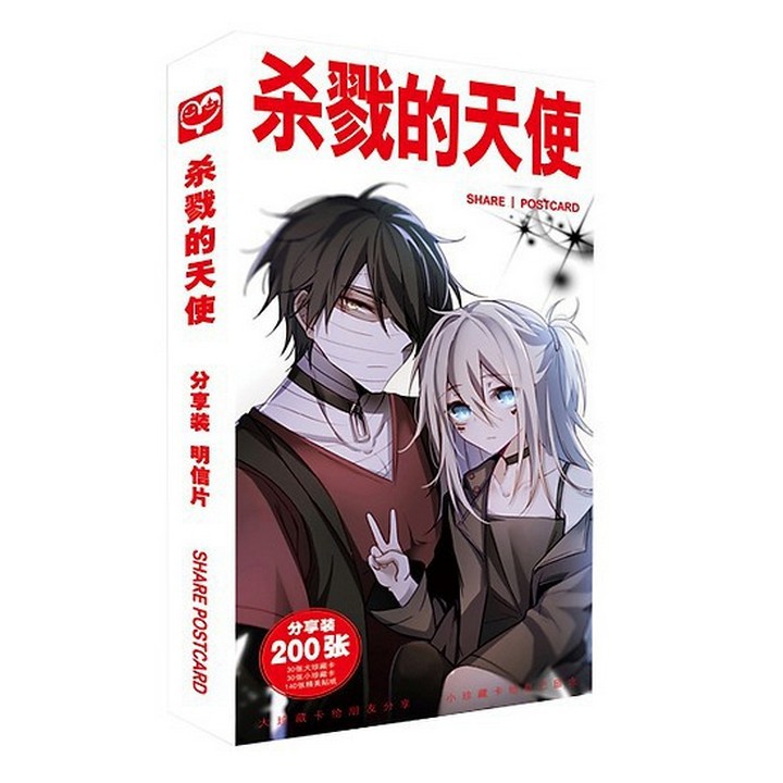 Postcard Owari No Seraph Thiên Thần Diệt Thế hộp ảnh bộ ảnh có ảnh dán sticker lomo bưu thiếp