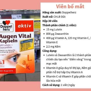 Viên Bổ Mắt Augen Extra Đức - PH007