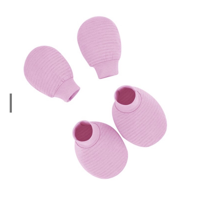 Bao tay, bao chân và mũ vân thoáng Lullaby cho bé