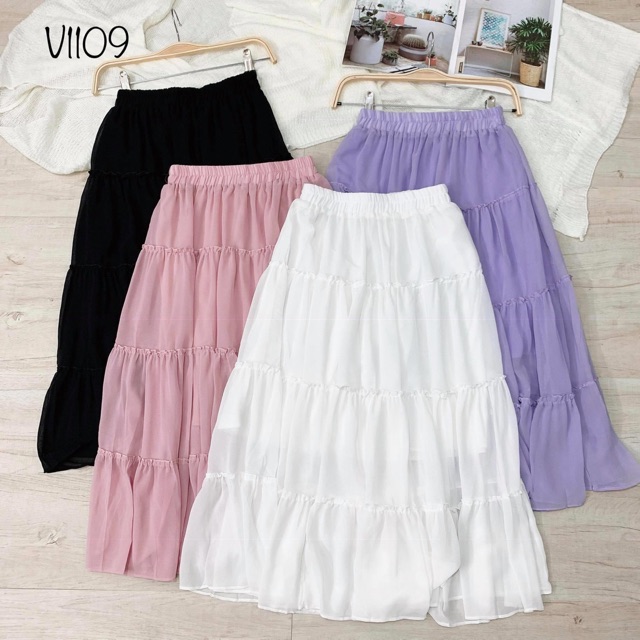 Chân váy voan 2 lớp | BigBuy360 - bigbuy360.vn