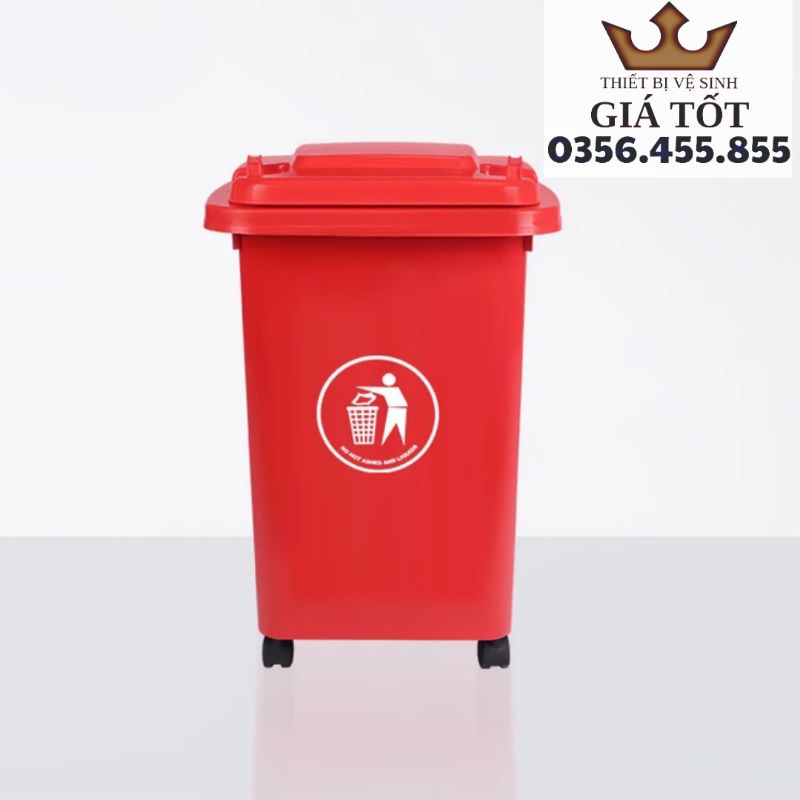 Thùng rác công cộng 60L nhập khẩu hàng chính hãng