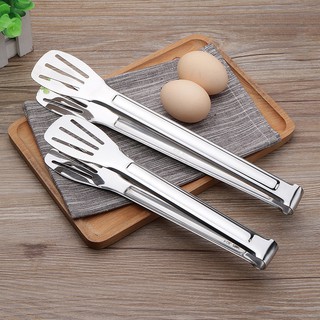 Dụng Cụ Kẹp Gắp Thức Ăn,Dụng Cụ Kẹp Gắp Đồ Ăn Thực Phẩm Bằng Inox Không Gỉ - Loại 3 Lỗ Dọc - Cây Kẹp Gắp Đồ Ăn Thực Phẩm