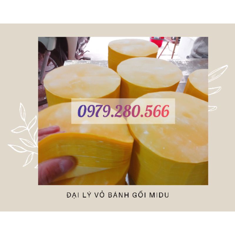 Vỏ bánh gối (Hàng mới, ship nhanh 30p-1h) Vỏ bánh không ngấm mỡ, giòn tan, đường kính 15cm