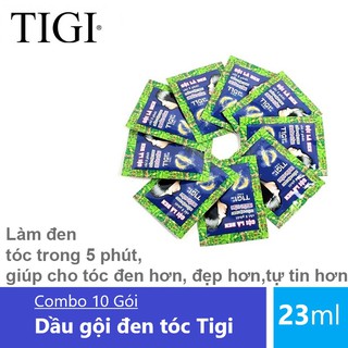 Combo 10 Gói Dầu gội đen tóc Tigi (Dây 10 Gói)