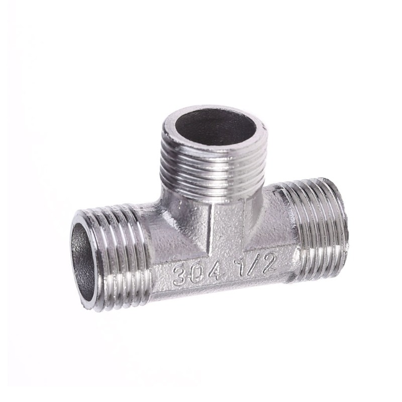 Đầu Nối Ống Nước 3 Chiều Bằng Thép Không Gỉ T Tang G1 / 2 "