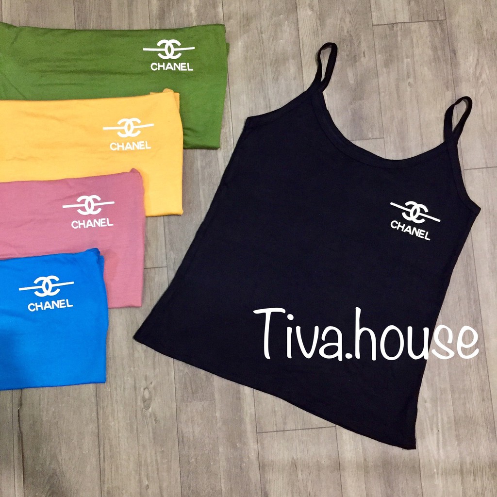 Áo thun 2 dây chữCha co dãn tốt