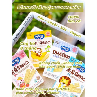 Bánh xốp ILDONG cho bé từ 7 tháng trở lên bổ sung sắt/canxi, vitamin, DHA hàng hàn quốc
